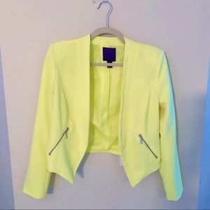 Bright yellow Forever 21 blazer